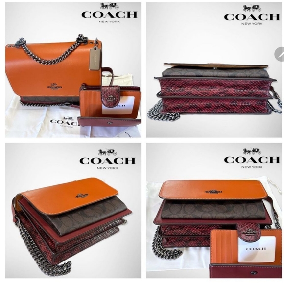 Coach Klare Convertible Crossbody in Sunset/Colorblock- NWT - Picture 8 of 11